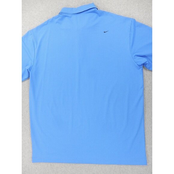 Nike Dri Fit Golf Performance‎ Fairway S/S Polo Shirt (Men's XXL) Blue - Picture 7 of 7